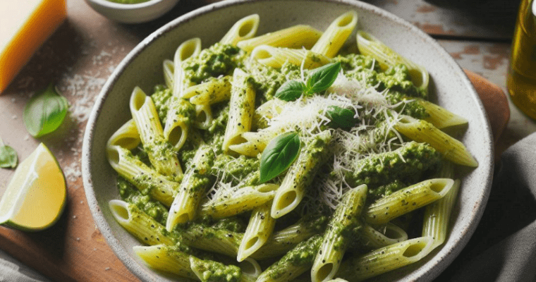 Pasta con aguacate